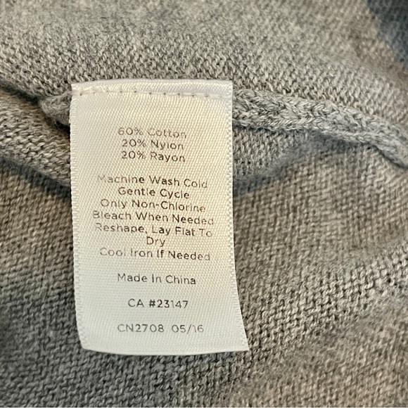 Talbots Stripped Cotton Blend Pull Over Sweater Ladies size M - Picture 4 of 8